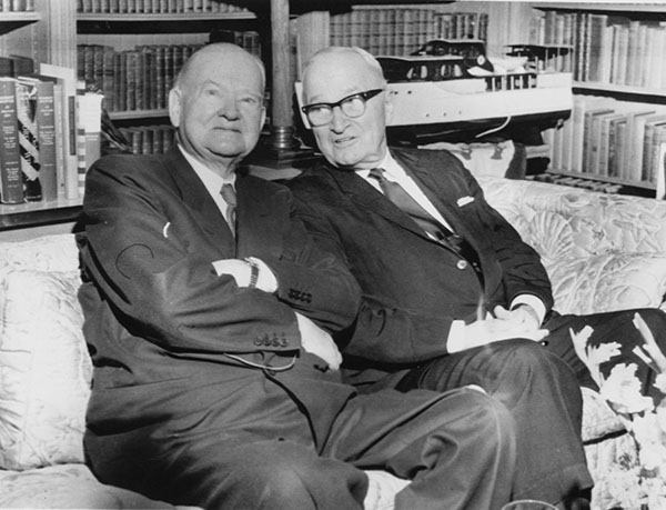 Herbert Hoover and Harry Truman