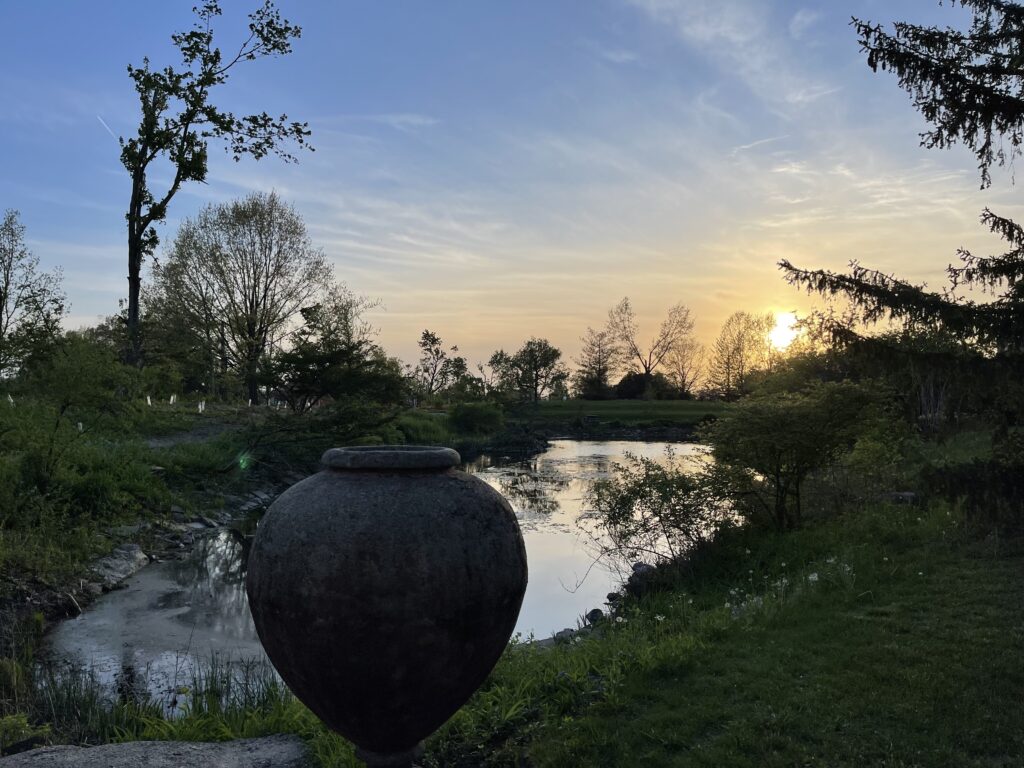 Brucemore Pond at Sunset